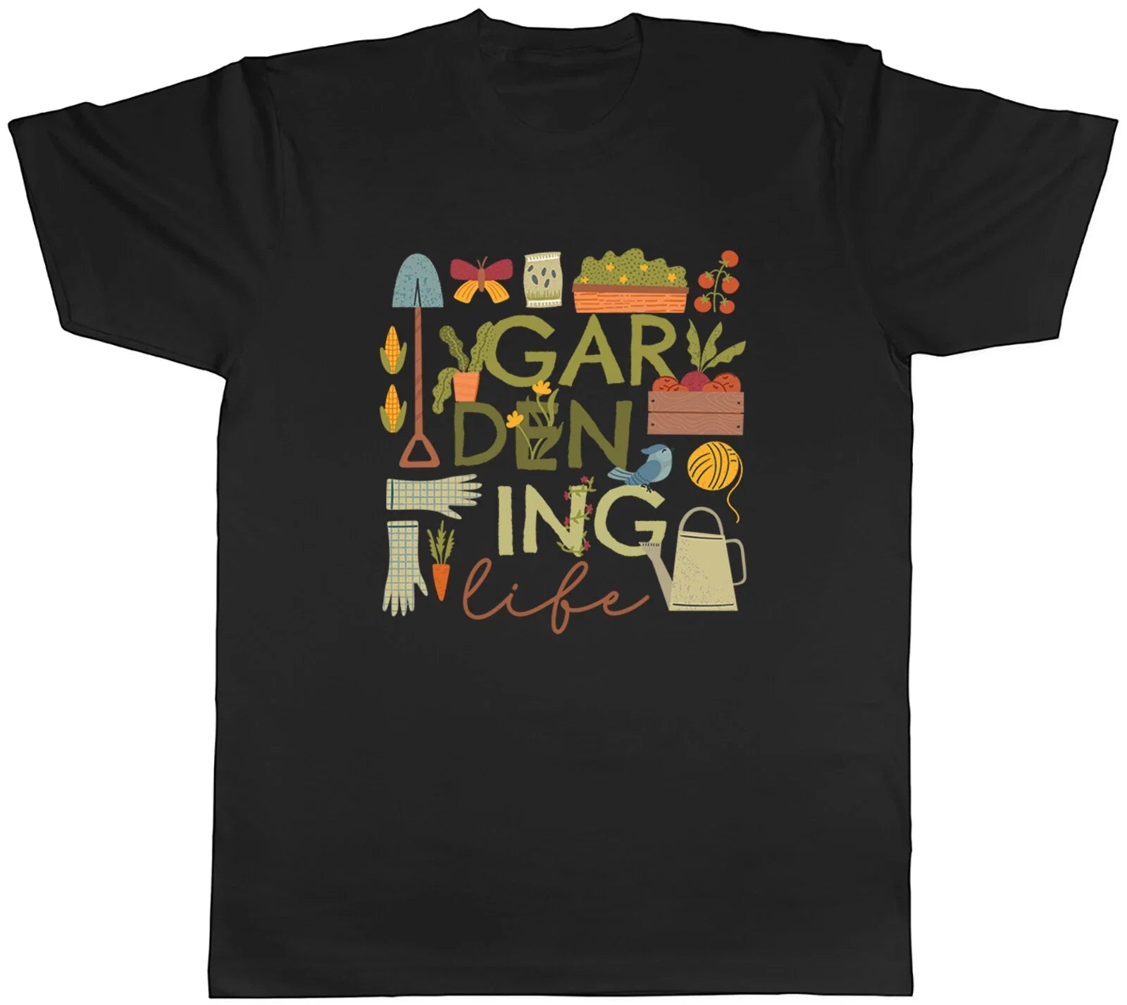 Gardening Life Mens Gardener Garden Lover Plants Gift - Adult & Kids T-Shirts, Sweatshirts & Hoodies apparel design preview 1
