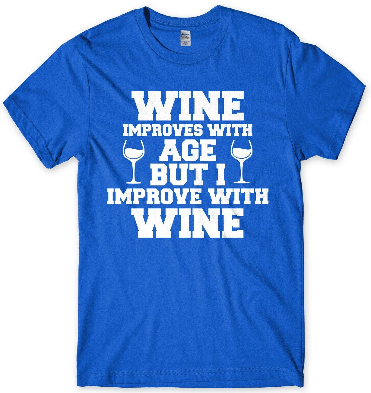 Wine Improves With Age I Improve Mens Funny - Adult & Kids T-Shirts, Sweatshirts & Hoodies apparel design preview 1