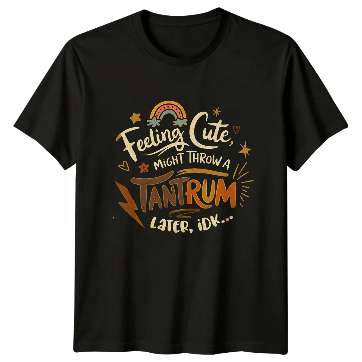 Feeling Cute Might Throw A Womens Boho Humor Birthday - Adult & Kids T-Shirts, Sweatshirts & Hoodies apparel design preview 1