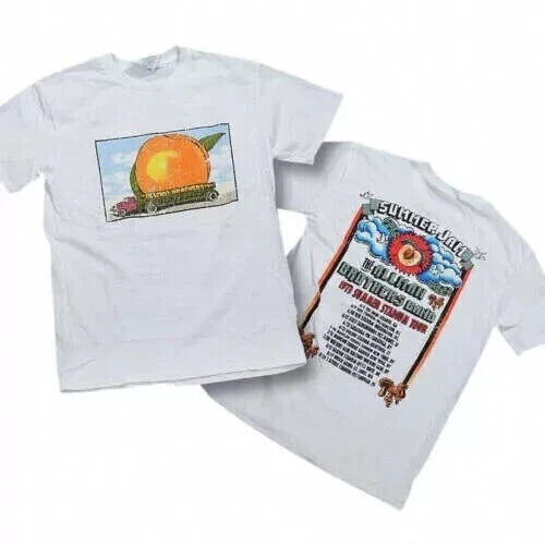 Allman Brothers EAT A PEACH 73 Summer Tour White All - Adult & Kids T-Shirts, Sweatshirts & Hoodies apparel design preview 1