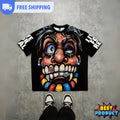 Halloween Casual Cartoon Print Short Sleeve Horror - Adult & Kids T-Shirts, Sweatshirts & Hoodies apparel design preview 1