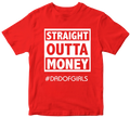 Straight Outta Money #dadofgirls Father's Day - Adult & Kids T-Shirts, Sweatshirts & Hoodies apparel design preview 1