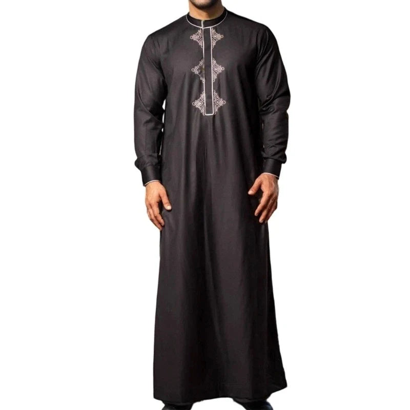 Men s Long Robe For Cultural Event Patterned Collar - Adult & Kids T-Shirts, Sweatshirts & Hoodies apparel design preview 1