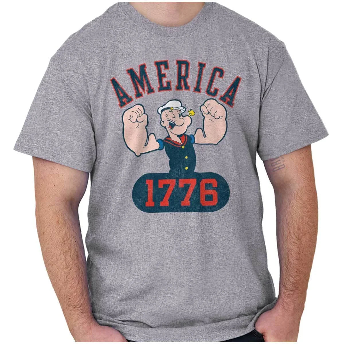 Popeye The Sailor Man America 1776 Graphic Men or - Adult & Kids T-Shirts, Sweatshirts & Hoodies apparel design preview 1