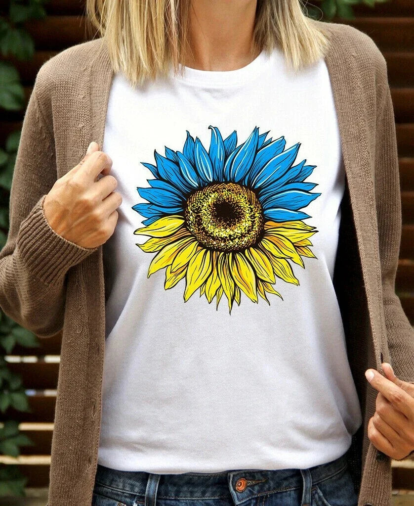 Ukraine Sunflower Ukrainian Flag Gift - Adult & Kids T-Shirts, Sweatshirts & Hoodies apparel design preview 1