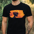 Mens Skeleton on Fire Motif Cotton Size XS to 5XL - Adult & Kids T-Shirts, Sweatshirts & Hoodies apparel design preview 1