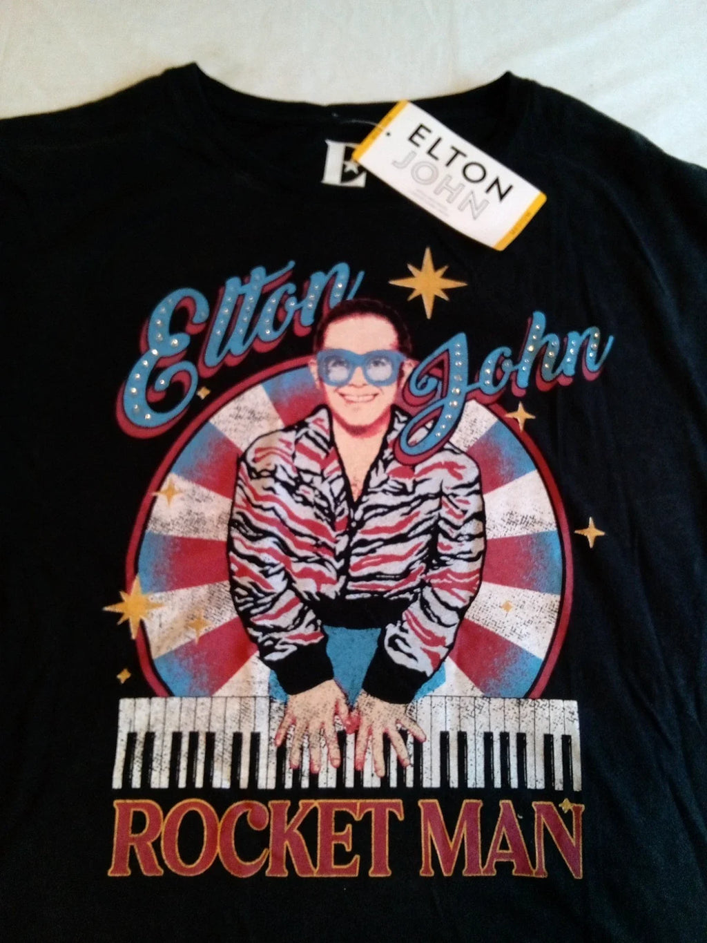 New ELTON JOHN ROCKET MAN Retro Trendy Graphic - Adult & Kids T-Shirts, Sweatshirts & Hoodies apparel design preview 1