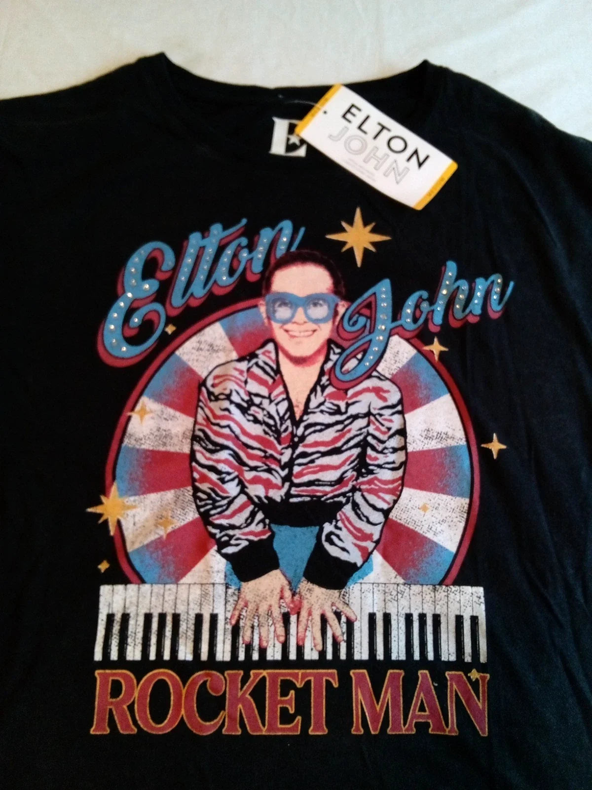 New ELTON JOHN ROCKET MAN Retro Trendy Graphic - Adult & Kids T-Shirts, Sweatshirts & Hoodies apparel design preview 1