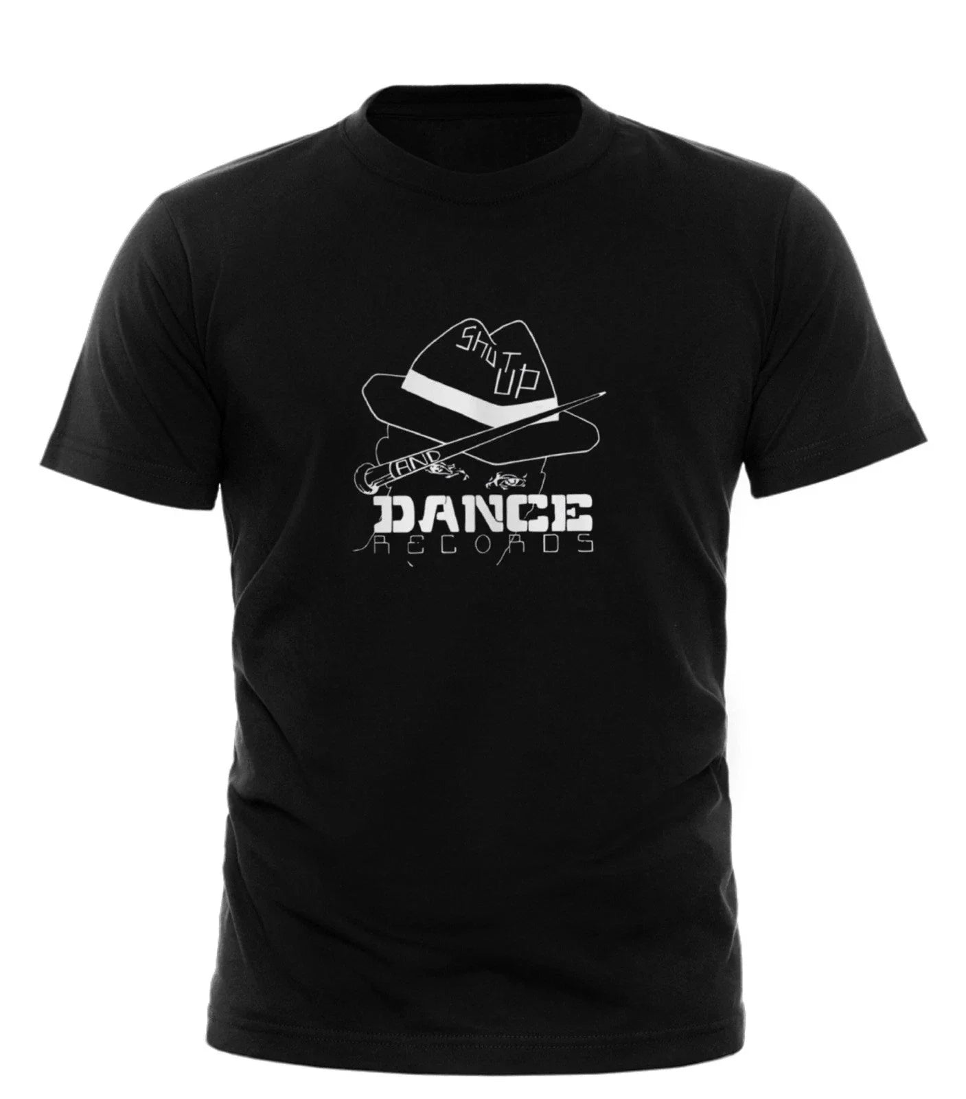 Shut Up and Dance Record Label Rave House Jungle - Adult & Kids T-Shirts, Sweatshirts & Hoodies apparel design preview 1