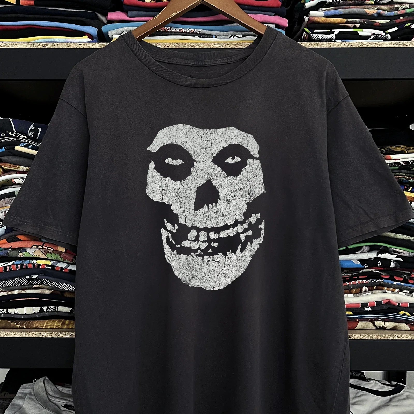 80s Misfits Crimson Ghost Classic Black XXL - Adult & Kids T-Shirts, Sweatshirts & Hoodies apparel design preview 1
