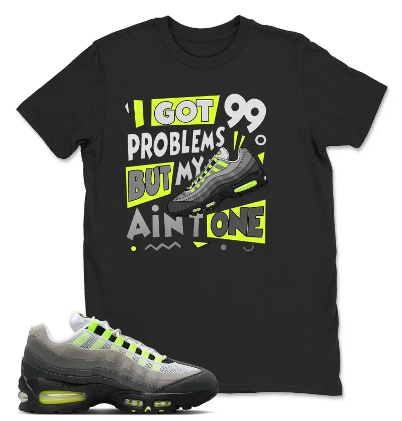 Air Max 95 Big Bubble Neon Yellow Black Cool Grey - Adult & Kids T-Shirts, Sweatshirts & Hoodies apparel design preview 1