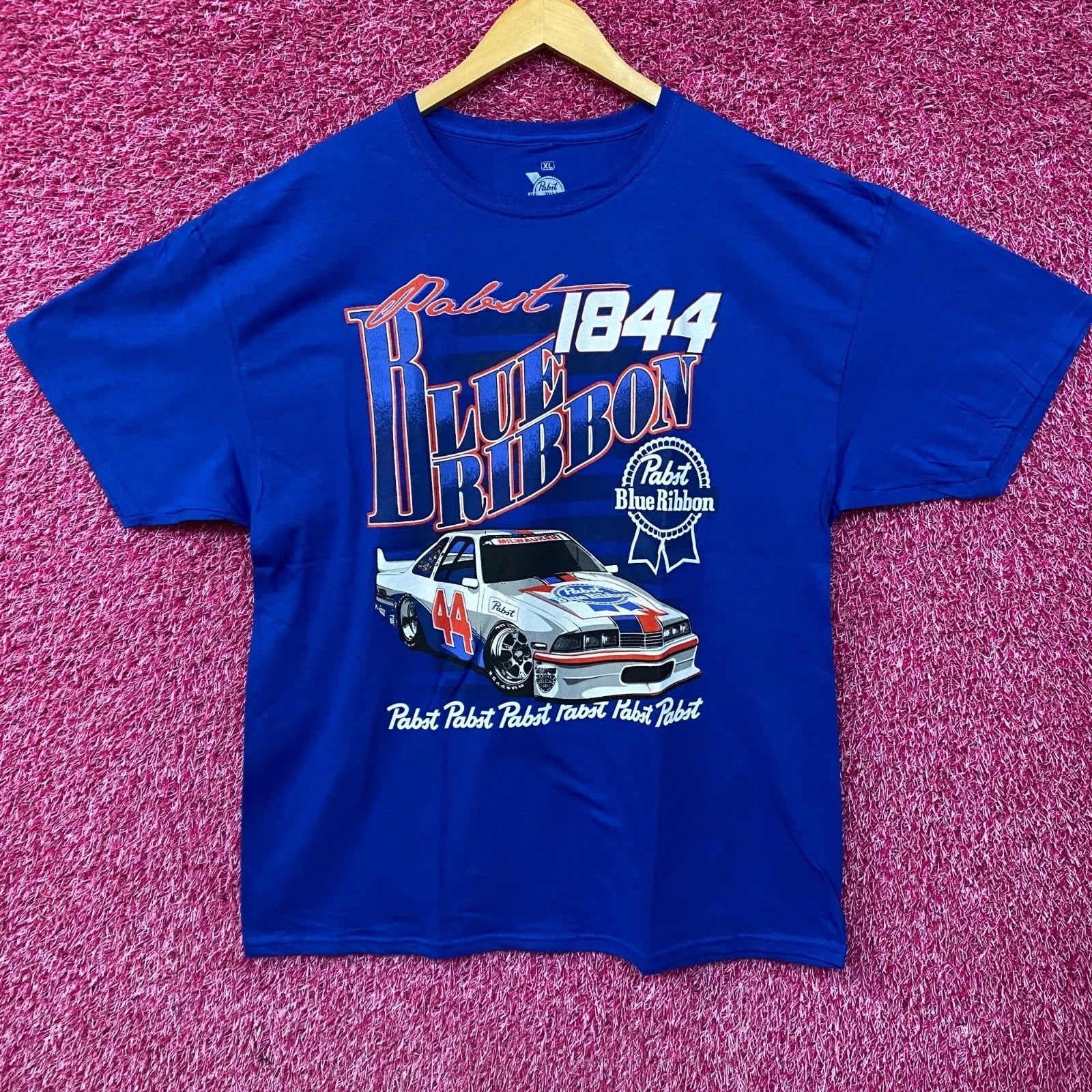 Pabst Blue Ribbon Racing 1844 Promo XL - Adult & Kids T-Shirts, Sweatshirts & Hoodies apparel design preview 1