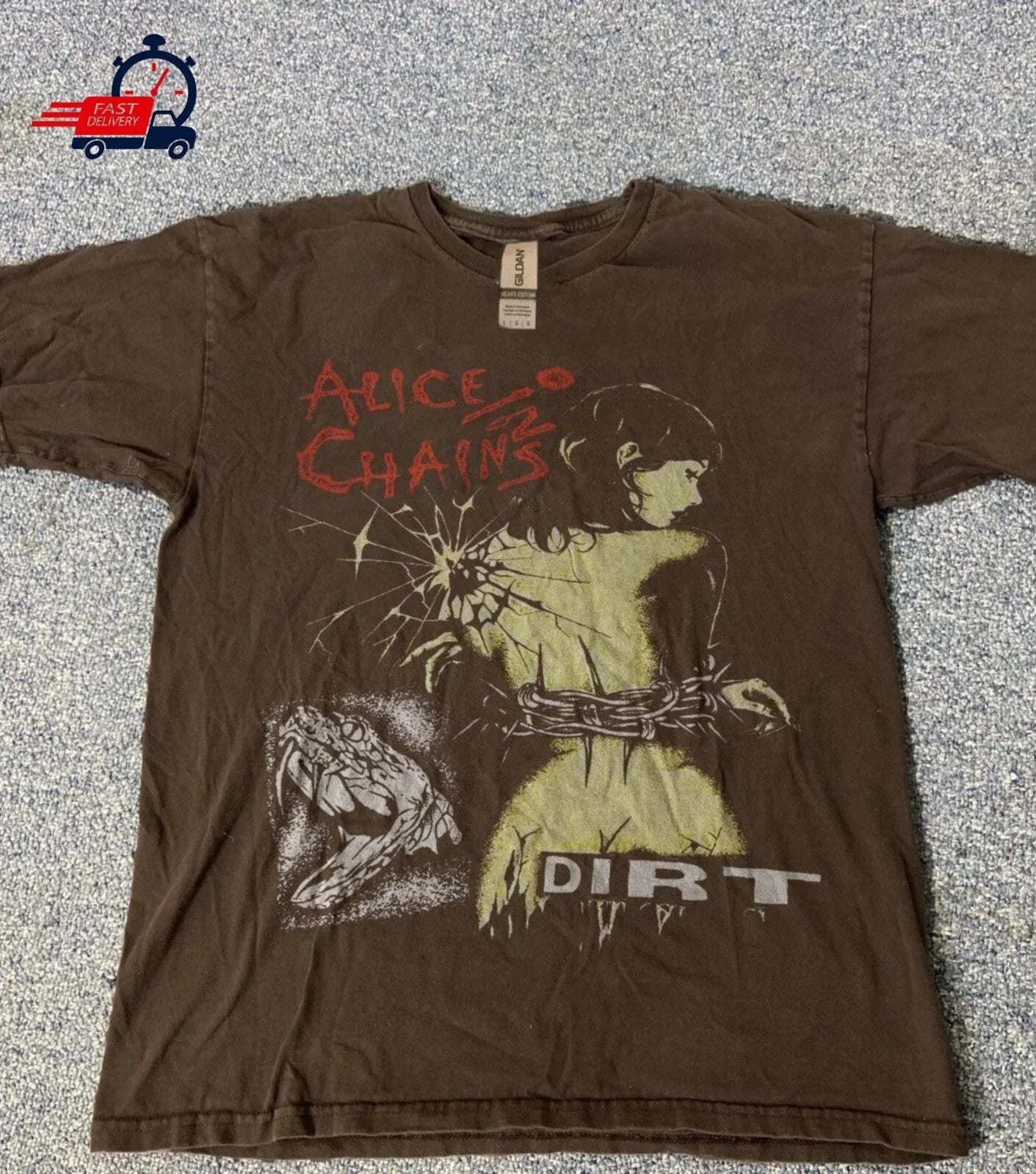 Alice In Chains Dirt Album Y2k Band Unisex Dark Choco - Adult & Kids T-Shirts, Sweatshirts & Hoodies apparel design preview 1