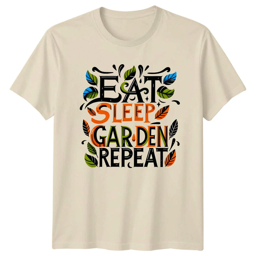 Eat Sleep Garden Repeat Gardening Hobby Funny - Adult & Kids T-Shirts, Sweatshirts & Hoodies apparel design preview 1