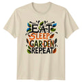 Eat Sleep Garden Repeat Gardening Hobby Funny - Adult & Kids T-Shirts, Sweatshirts & Hoodies apparel design preview 1