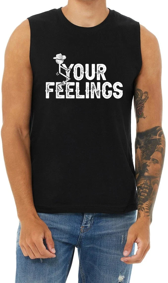 Funny Rude Offensive Sleeveless Mens Cut Off F Your - Adult & Kids T-Shirts, Sweatshirts & Hoodies apparel design preview 1