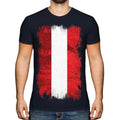 AUSTRIA GRUNGE FLAG MENS TOP ÖSTERREICH FOOTBALL - Adult & Kids T-Shirts, Sweatshirts & Hoodies apparel design preview 1