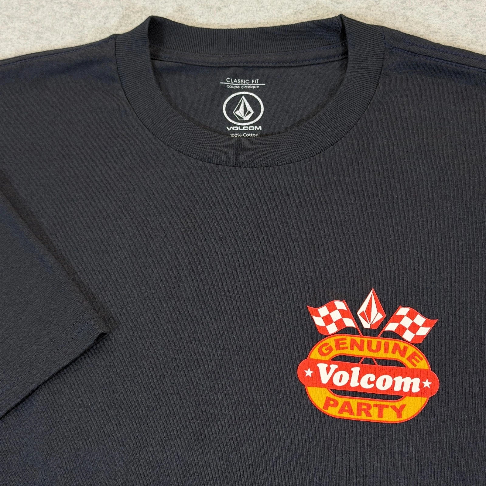Volcom Fifth Gear Mens Small Navy Party Racing - Adult & Kids T-Shirts, Sweatshirts & Hoodies apparel design preview 1