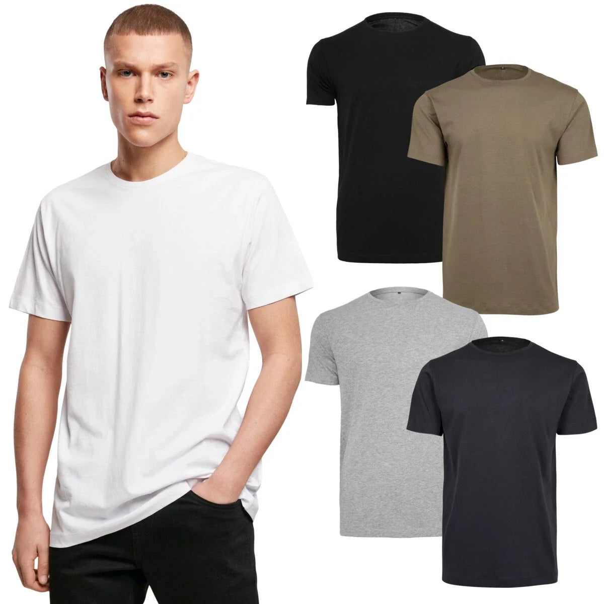 Build Your Brand Light Round Neck Mens Jersey Basic - Adult & Kids T-Shirts, Sweatshirts & Hoodies apparel design preview 1