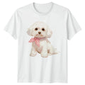 Cute White Puppy Small Dog Pet Lover Gift For Him And - Adult & Kids T-Shirts, Sweatshirts & Hoodies apparel design preview 1