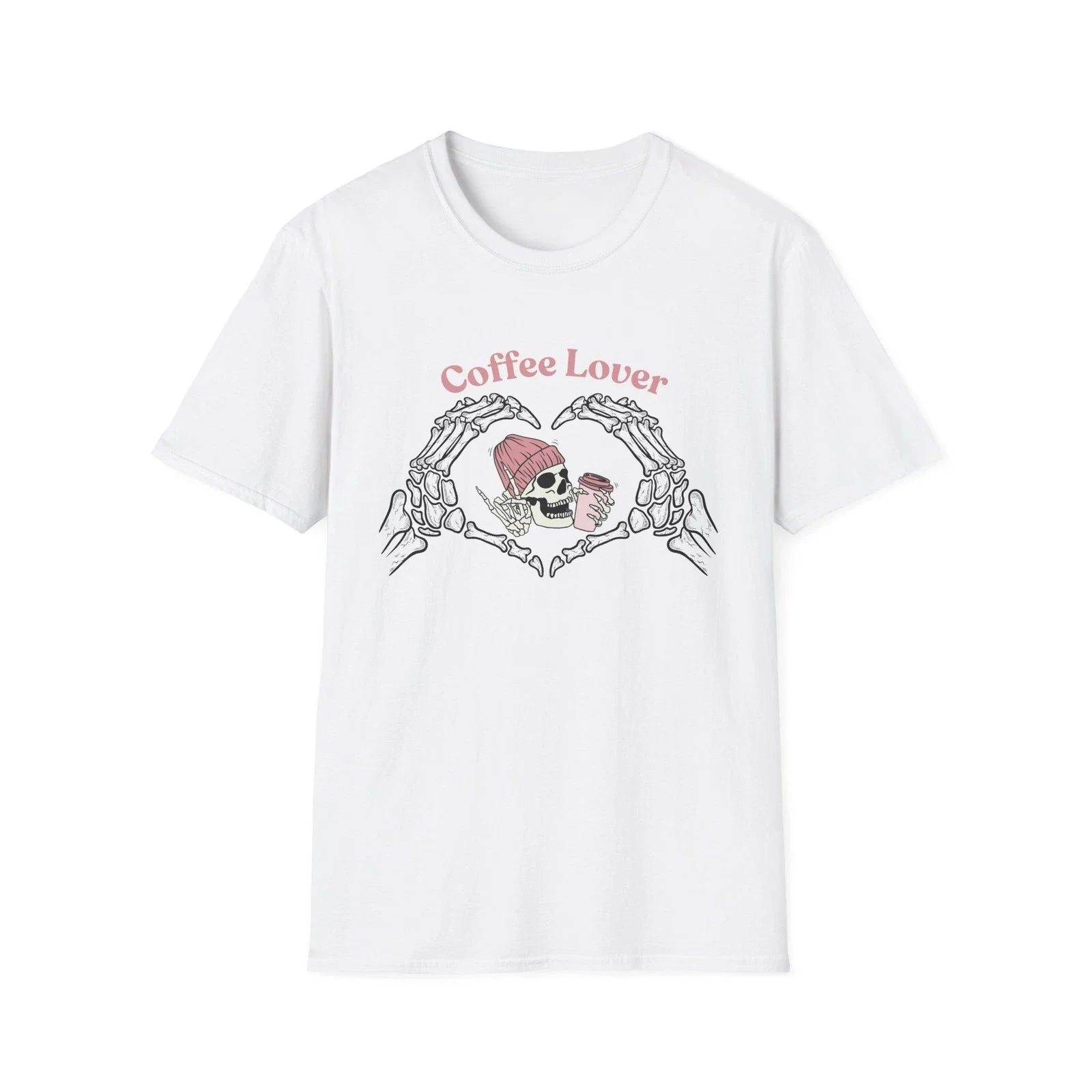Gothic Coffee Lover Skeleton - Adult & Kids T-Shirts, Sweatshirts & Hoodies apparel design preview 1