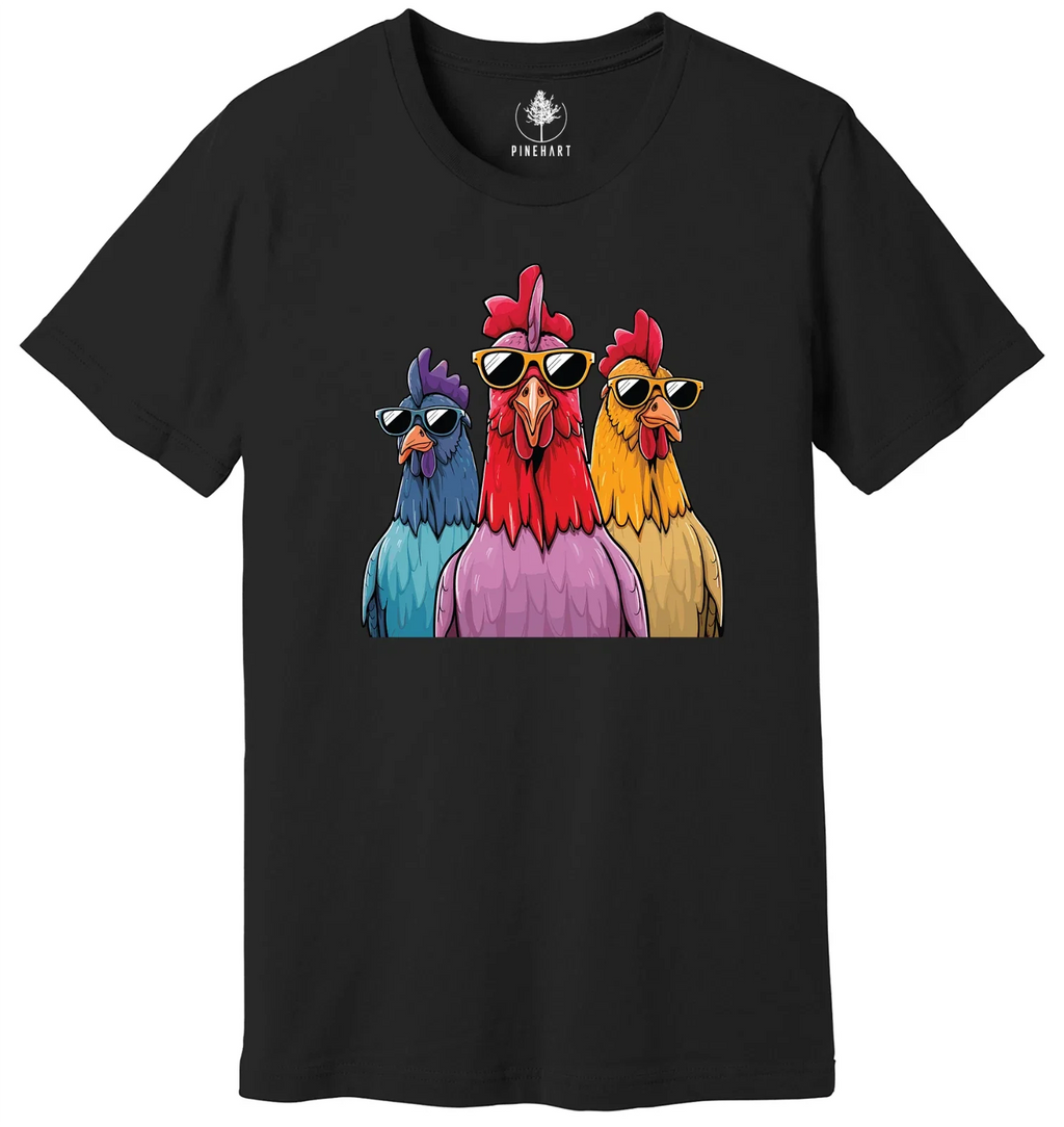 Cool Chickens Farm Animals Farmer Funny Graphic - Adult & Kids T-Shirts, Sweatshirts & Hoodies apparel design preview 1