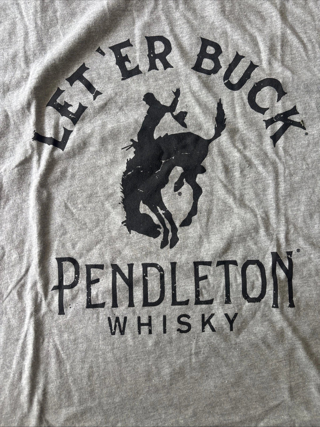 Pendleton Whisky Let'er Buck Adult XL Rodeo Cowboy - Adult & Kids T-Shirts, Sweatshirts & Hoodies apparel design preview 1