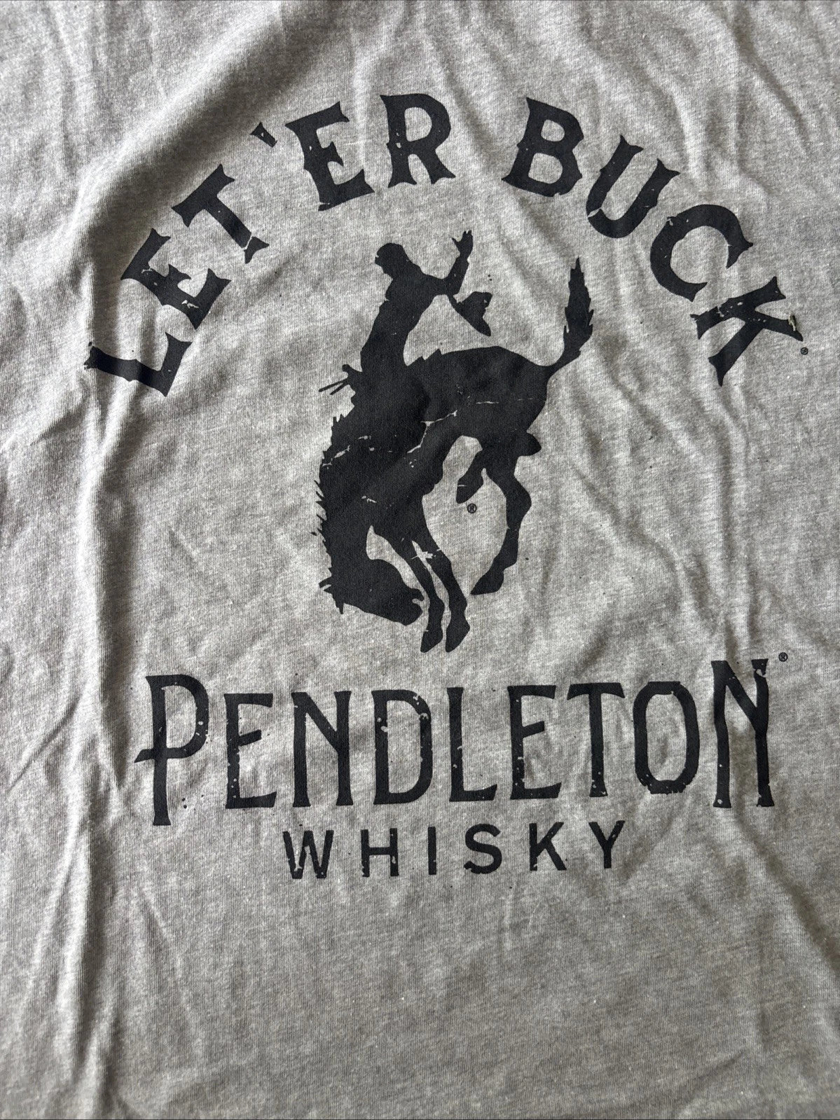 Pendleton Whisky Let'er Buck Adult XL Rodeo Cowboy - Adult & Kids T-Shirts, Sweatshirts & Hoodies apparel design preview 1