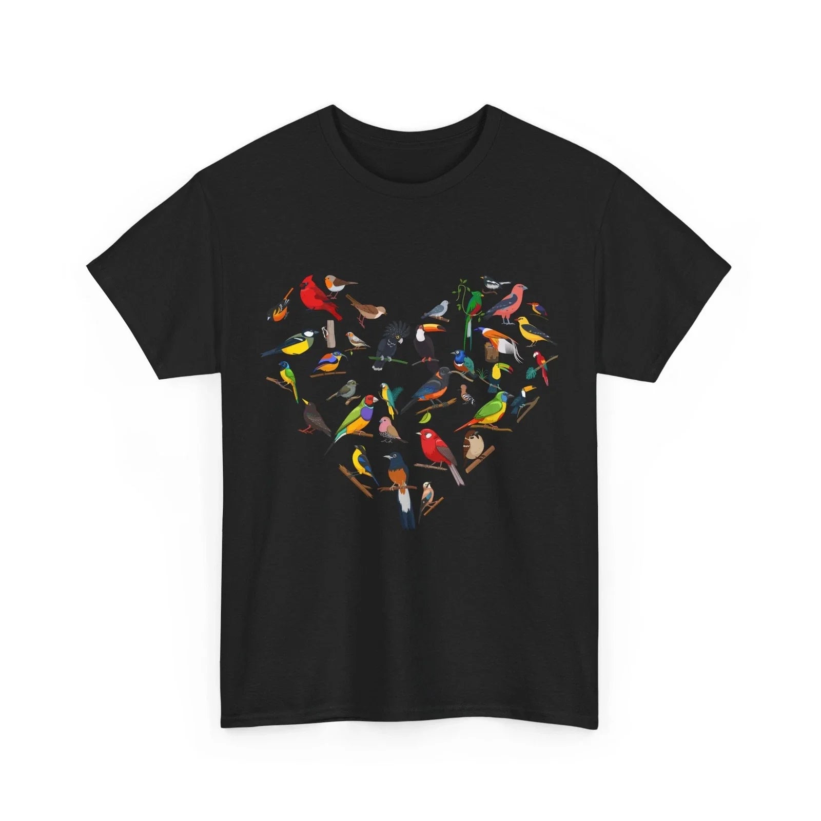 Birds Heart Birding Birdwatching Lovers Women Men - Adult & Kids T-Shirts, Sweatshirts & Hoodies apparel design preview 1