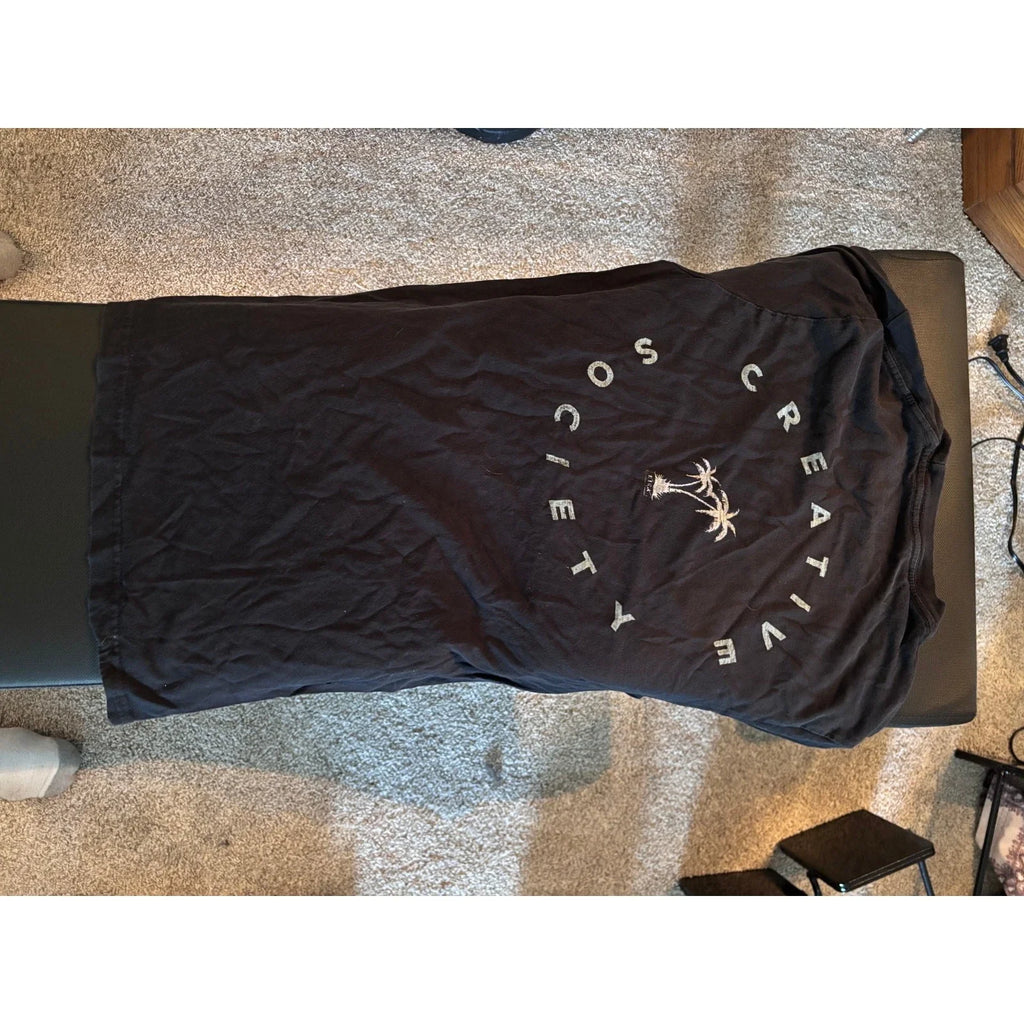 Creative Society Palm Tree Graphic Black (Size Small) - Adult & Kids T-Shirts, Sweatshirts & Hoodies apparel design preview 1