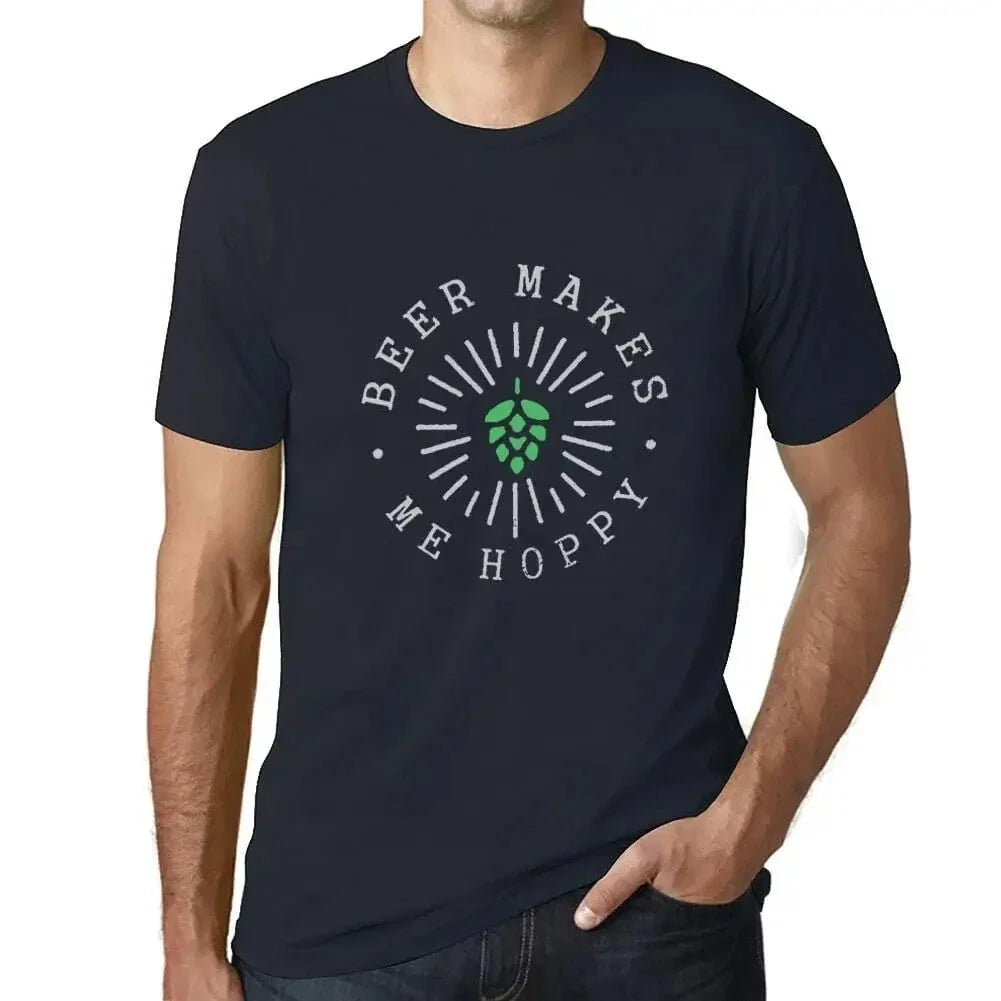 Men's Graphic Beer Makes Me Hoppy Eco-Friendly - Adult & Kids T-Shirts, Sweatshirts & Hoodies apparel design preview 1