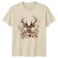 Boho Deer Floral Woodland Nature Gift For Him And Her - Adult & Kids T-Shirts, Sweatshirts & Hoodies apparel design preview 1