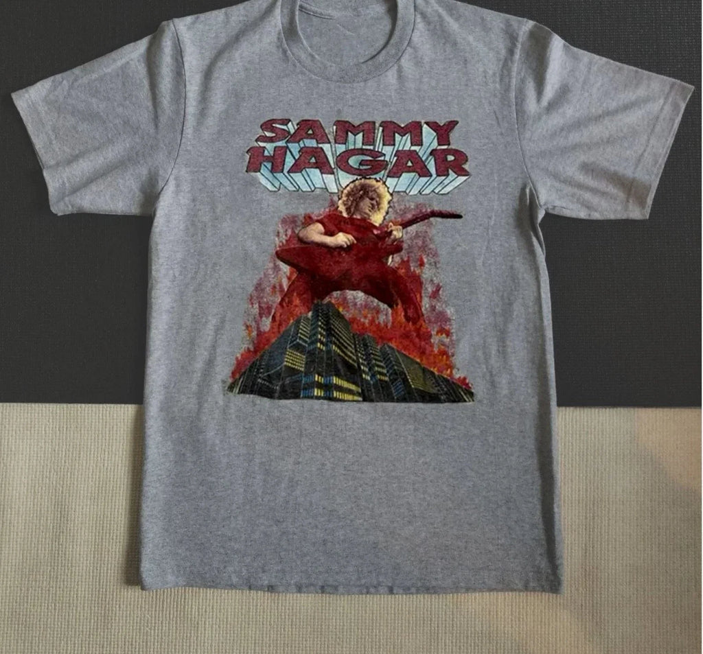 Sammy Hagar The Red Rocker Burning S to 5XL - Adult & Kids T-Shirts, Sweatshirts & Hoodies apparel design preview 1