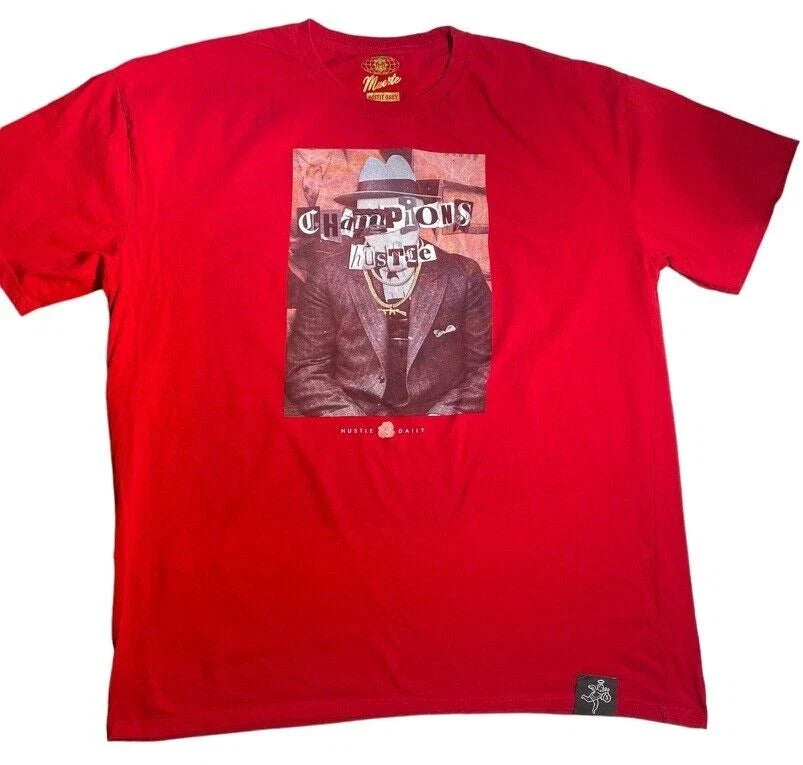 Muerte Hustle Daily Champions Graphic 3XL Red Hip Hop - Adult & Kids T-Shirts, Sweatshirts & Hoodies apparel design preview 1