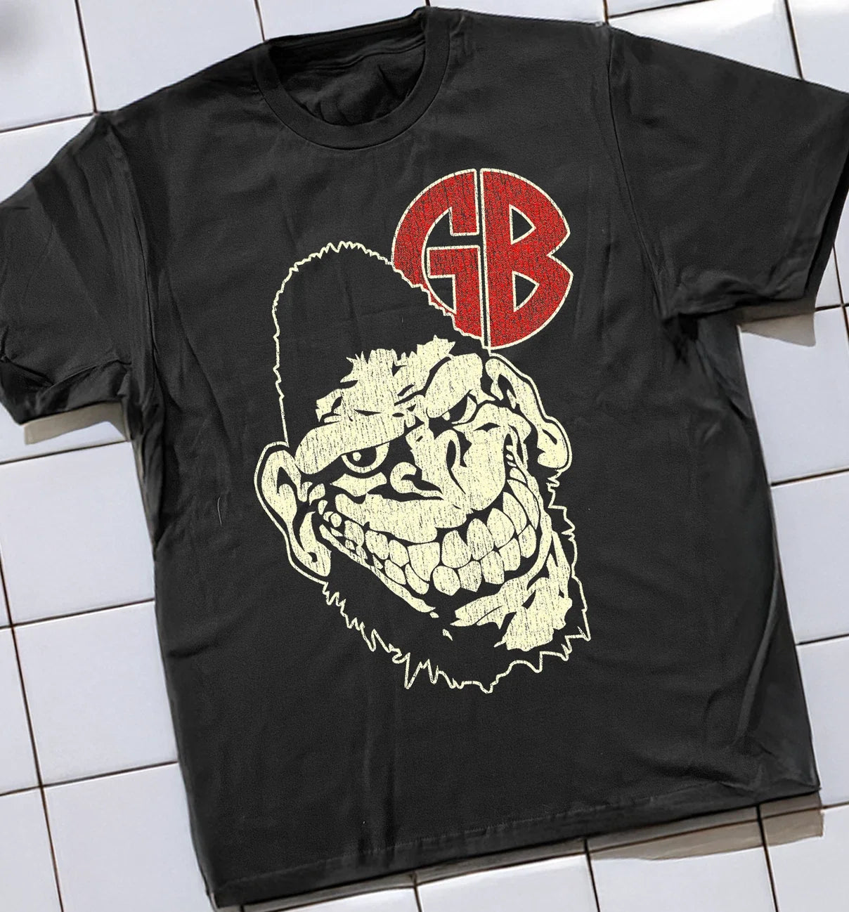 90's Gorilla Biscuits Washed Black L - Adult & Kids T-Shirts, Sweatshirts & Hoodies apparel design preview 1