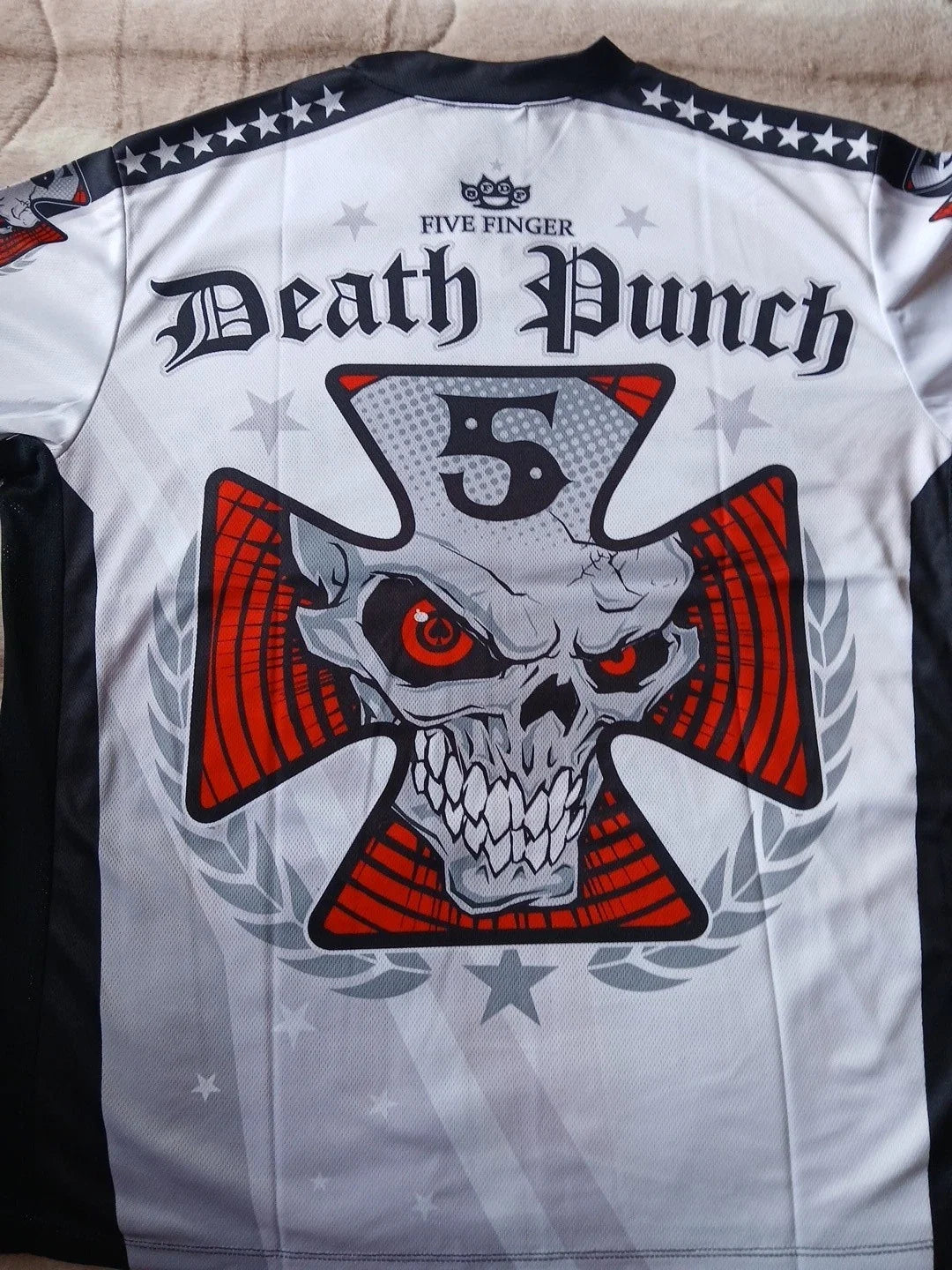 Five Finger Death Punch Jersey, Extremely Rare Size - Adult & Kids T-Shirts, Sweatshirts & Hoodies apparel design preview 1