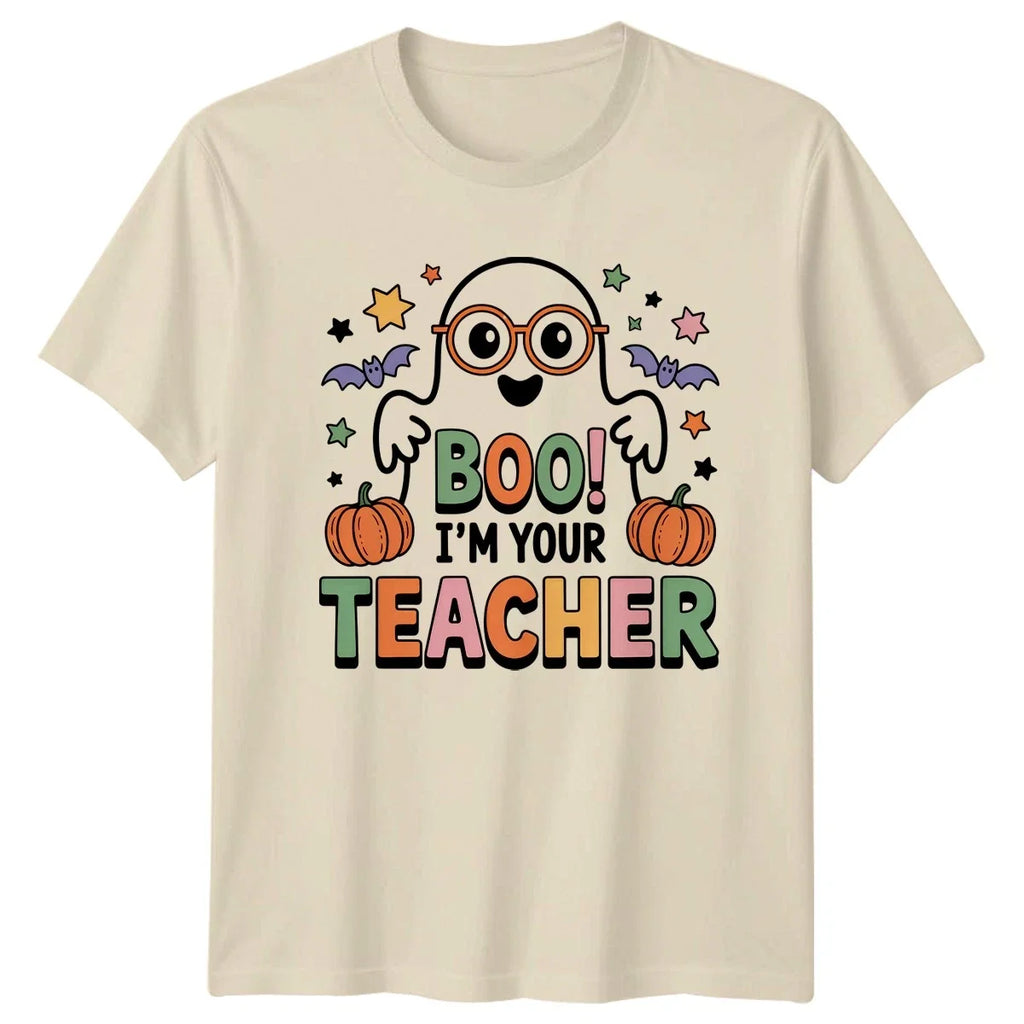 Boo Im Your Teacher Halloween Gift For Him And Her - Adult & Kids T-Shirts, Sweatshirts & Hoodies apparel design preview 1