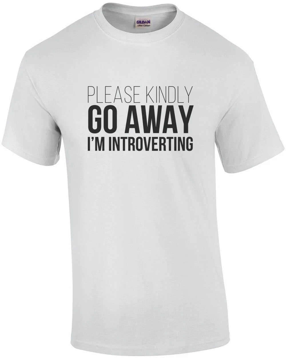 Please kindly go away I'm introverting Nerd - Adult & Kids T-Shirts, Sweatshirts & Hoodies apparel design preview 1