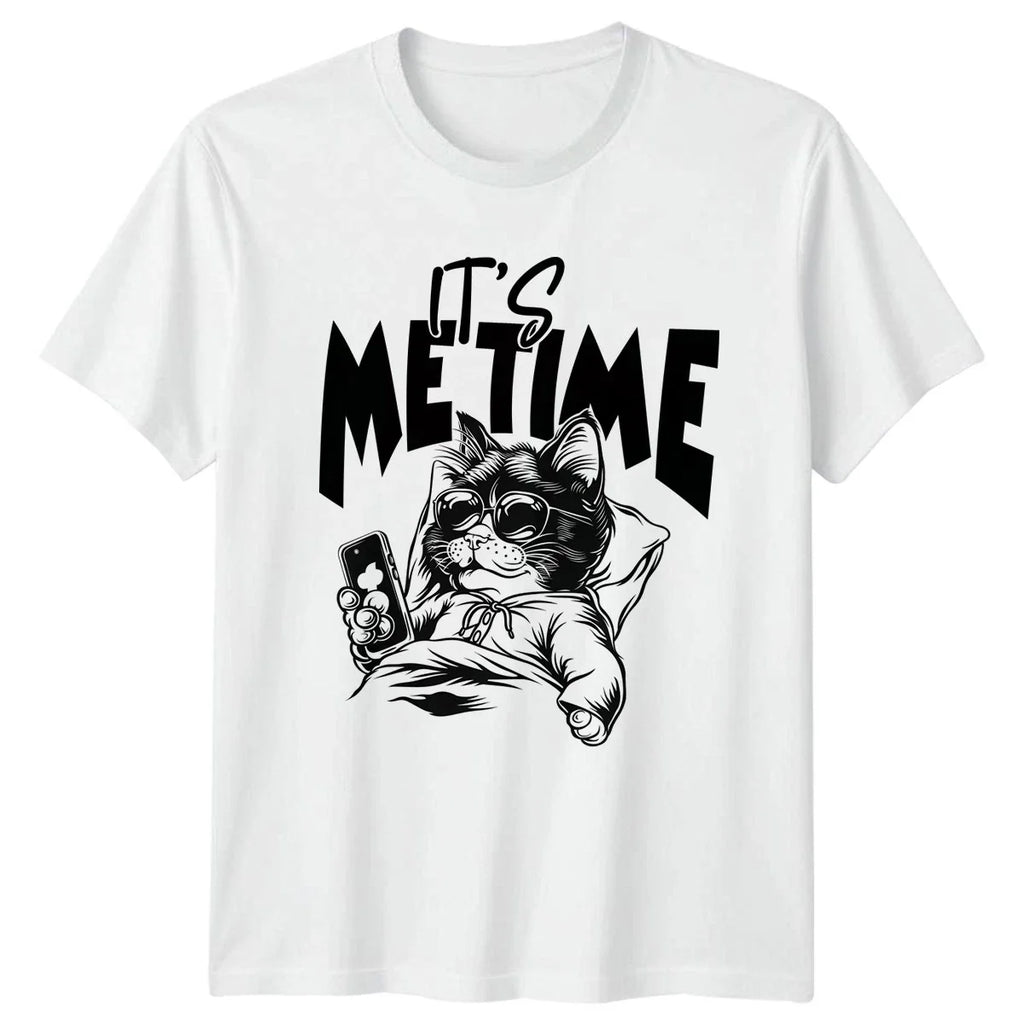 Its Me Time Cat Owner Pets Humor Birthday Gift For - Adult & Kids T-Shirts, Sweatshirts & Hoodies apparel design preview 1