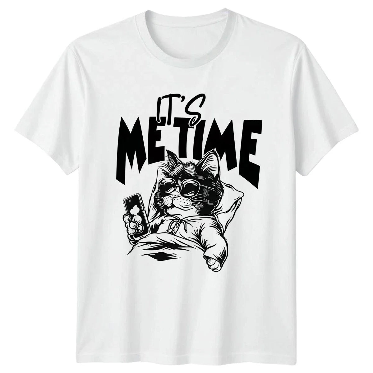 Its Me Time Cat Owner Pets Humor Birthday Gift For - Adult & Kids T-Shirts, Sweatshirts & Hoodies apparel design preview 1