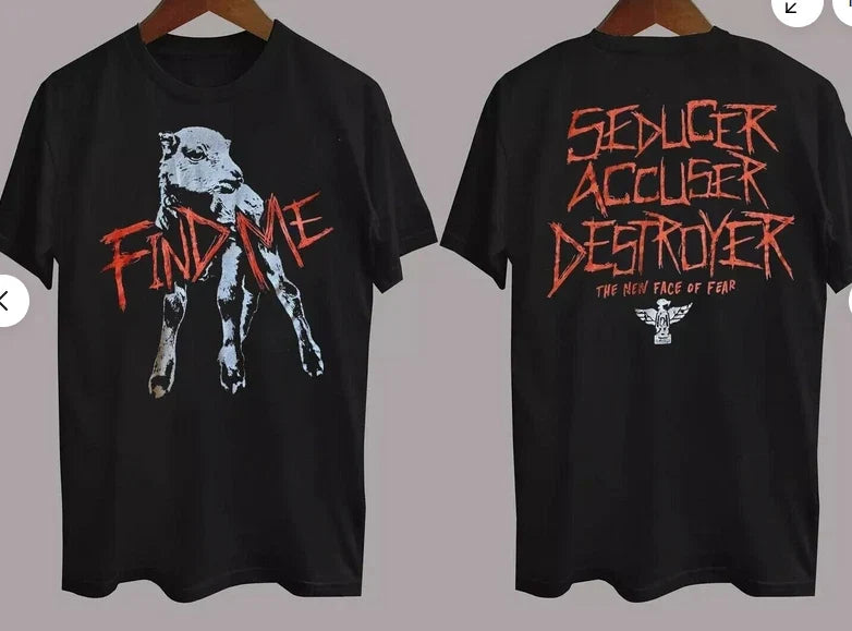 Vtg Bray Wyatt Find Me Cotton Black Full Size Men - Adult & Kids T-Shirts, Sweatshirts & Hoodies apparel design preview 1