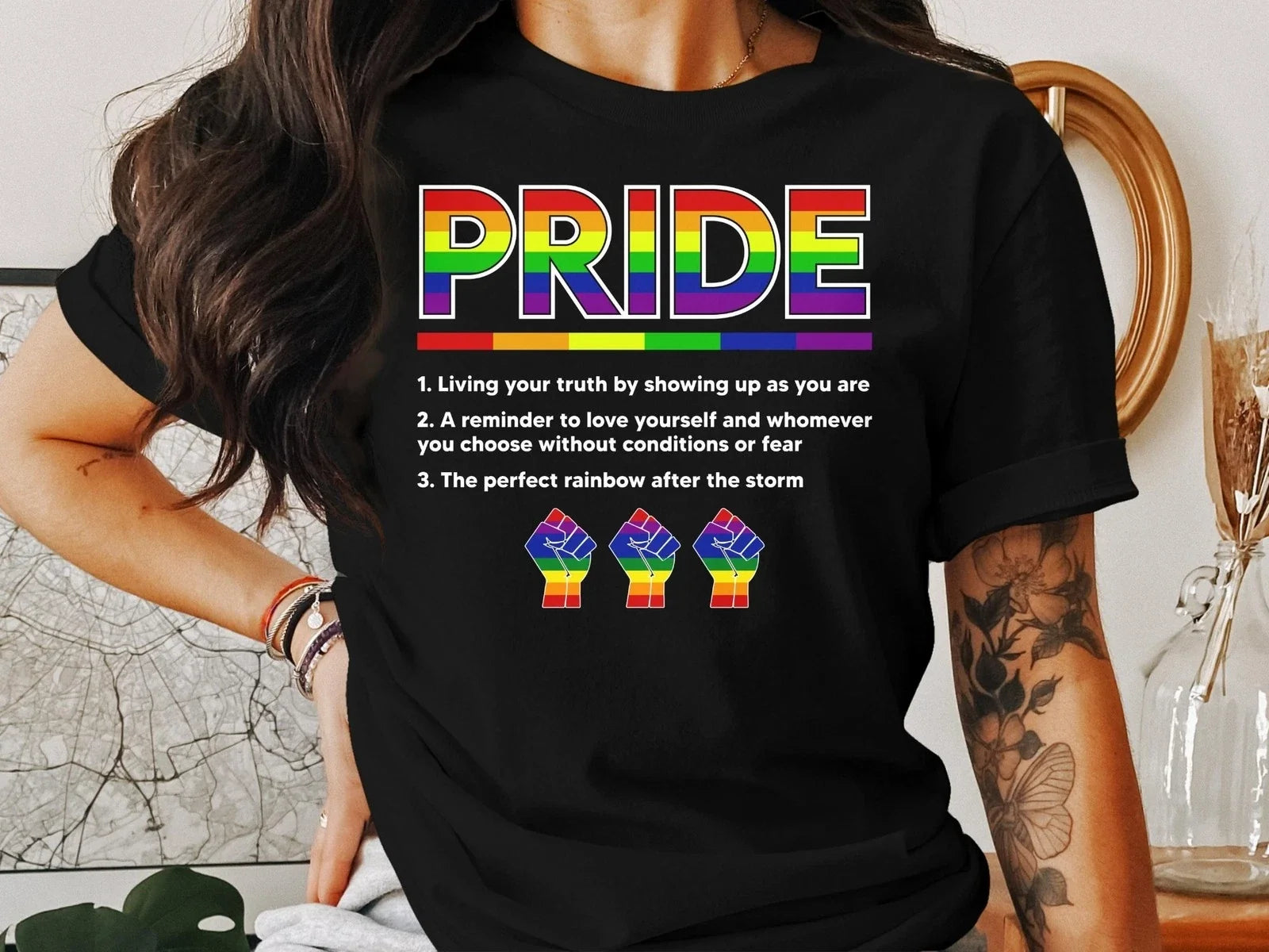 Pride LGBTQ+ Rainbow Graphic for Month Everyday - Adult & Kids T-Shirts, Sweatshirts & Hoodies apparel design preview 1