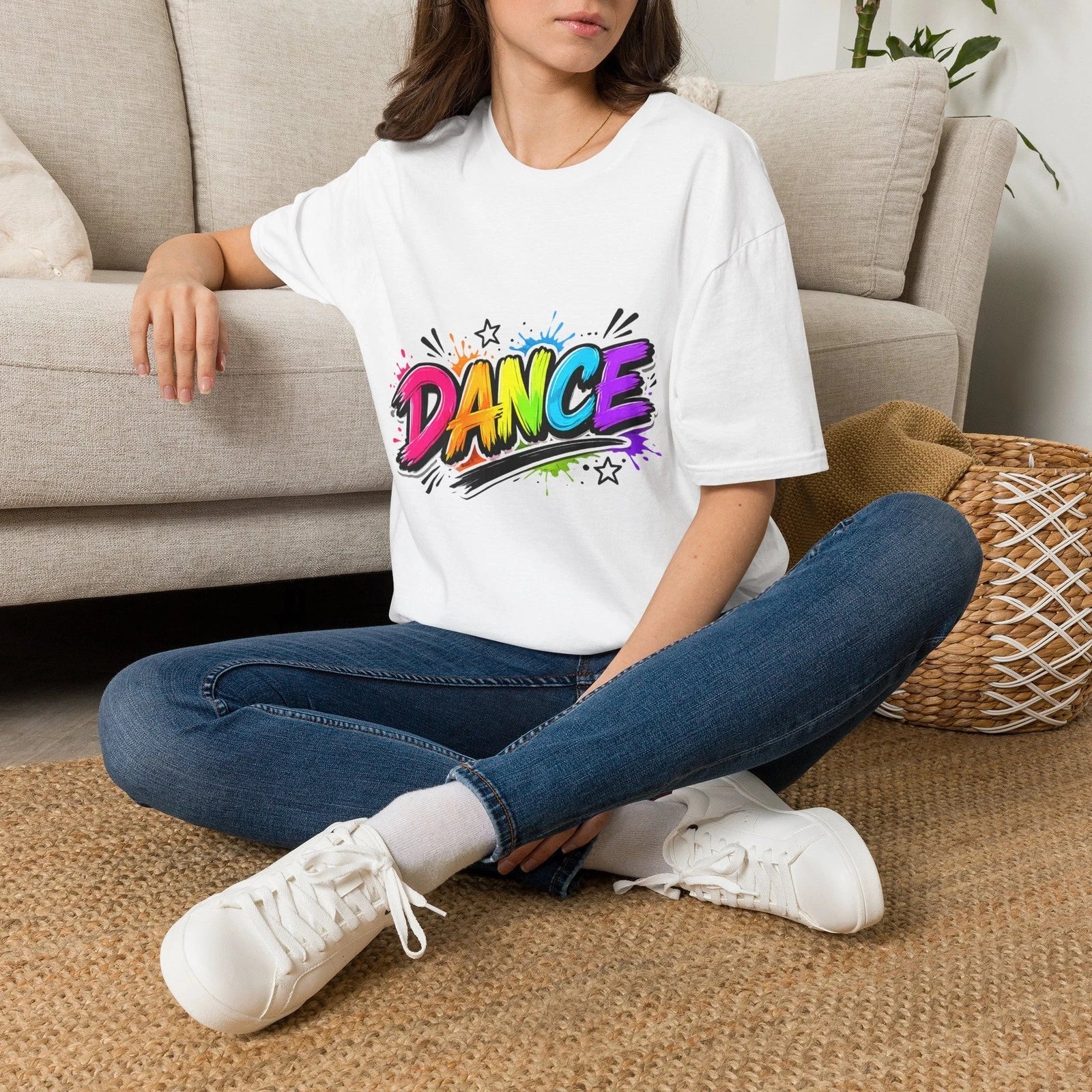 Rainbow Graffiti DANCE Colorful Street Art - Adult & Kids T-Shirts, Sweatshirts & Hoodies apparel design preview 1