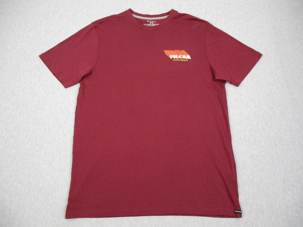 Volcom Mens Medium Red Modern Fit Organic Cotton Logo - Adult & Kids T-Shirts, Sweatshirts & Hoodies apparel design preview 1
