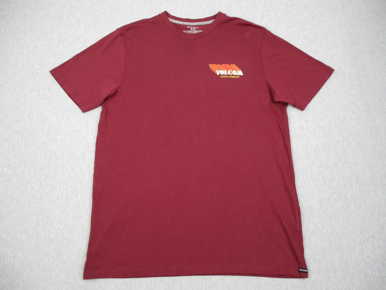 Volcom Mens Medium Red Modern Fit Organic Cotton Logo - Adult & Kids T-Shirts, Sweatshirts & Hoodies apparel design preview 1