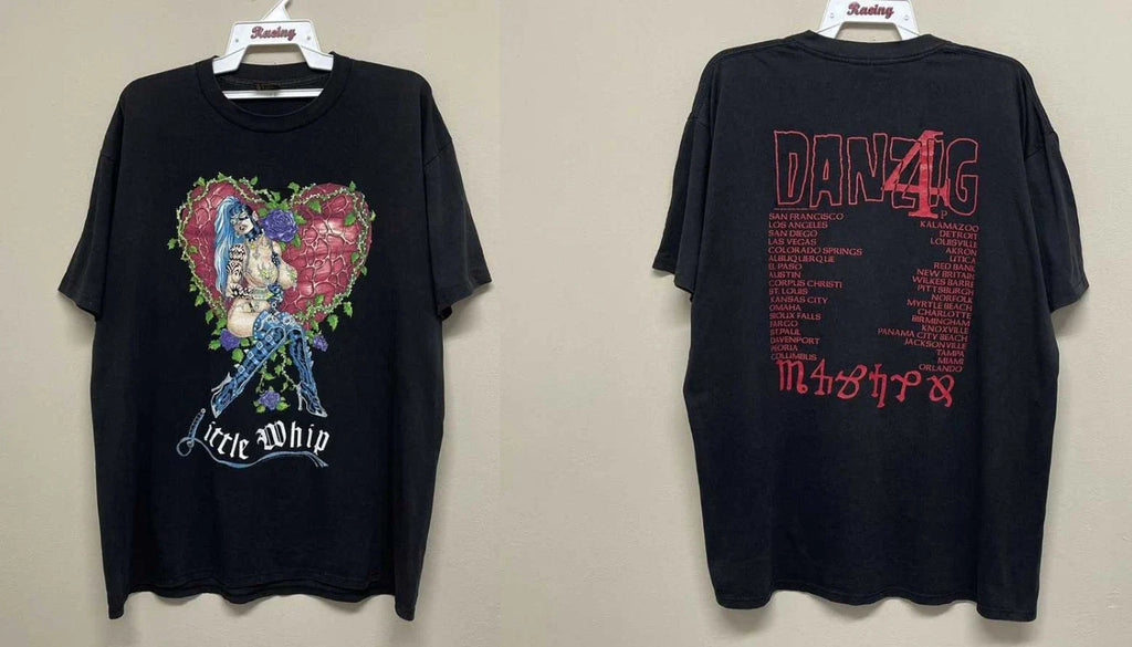 Vintage 1994 Danzig Little Whip Glenn Misfits Punk - Adult & Kids T-Shirts, Sweatshirts & Hoodies apparel design preview 1