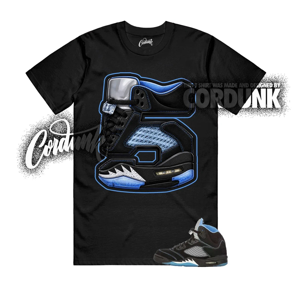 5 Black University Blue White UNC 2026 OG Match V3 - Adult & Kids T-Shirts, Sweatshirts & Hoodies apparel design preview 1