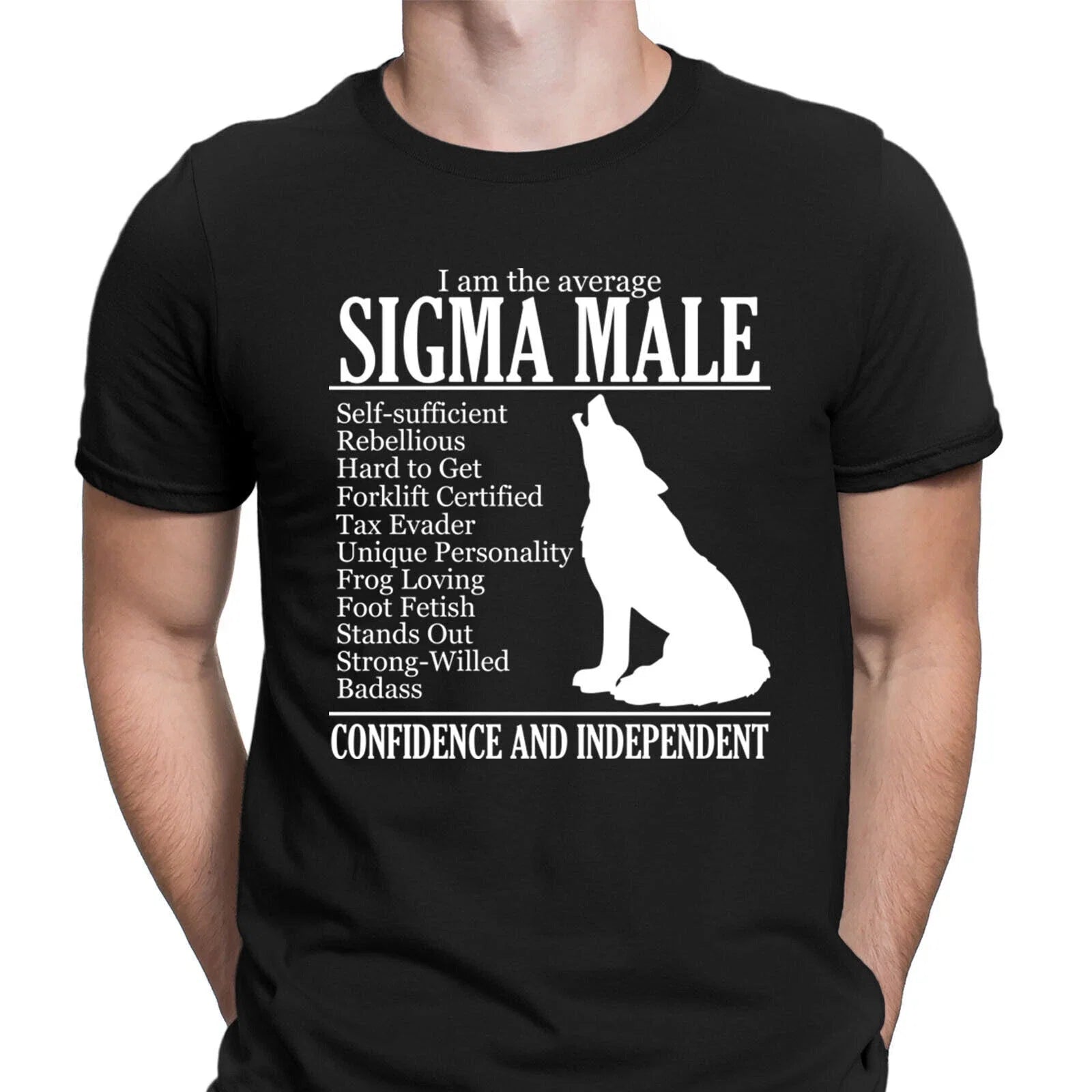 Average Sigma Male Funny Meme Joke Gift Vintage Mens - Adult & Kids T-Shirts, Sweatshirts & Hoodies apparel design preview 1