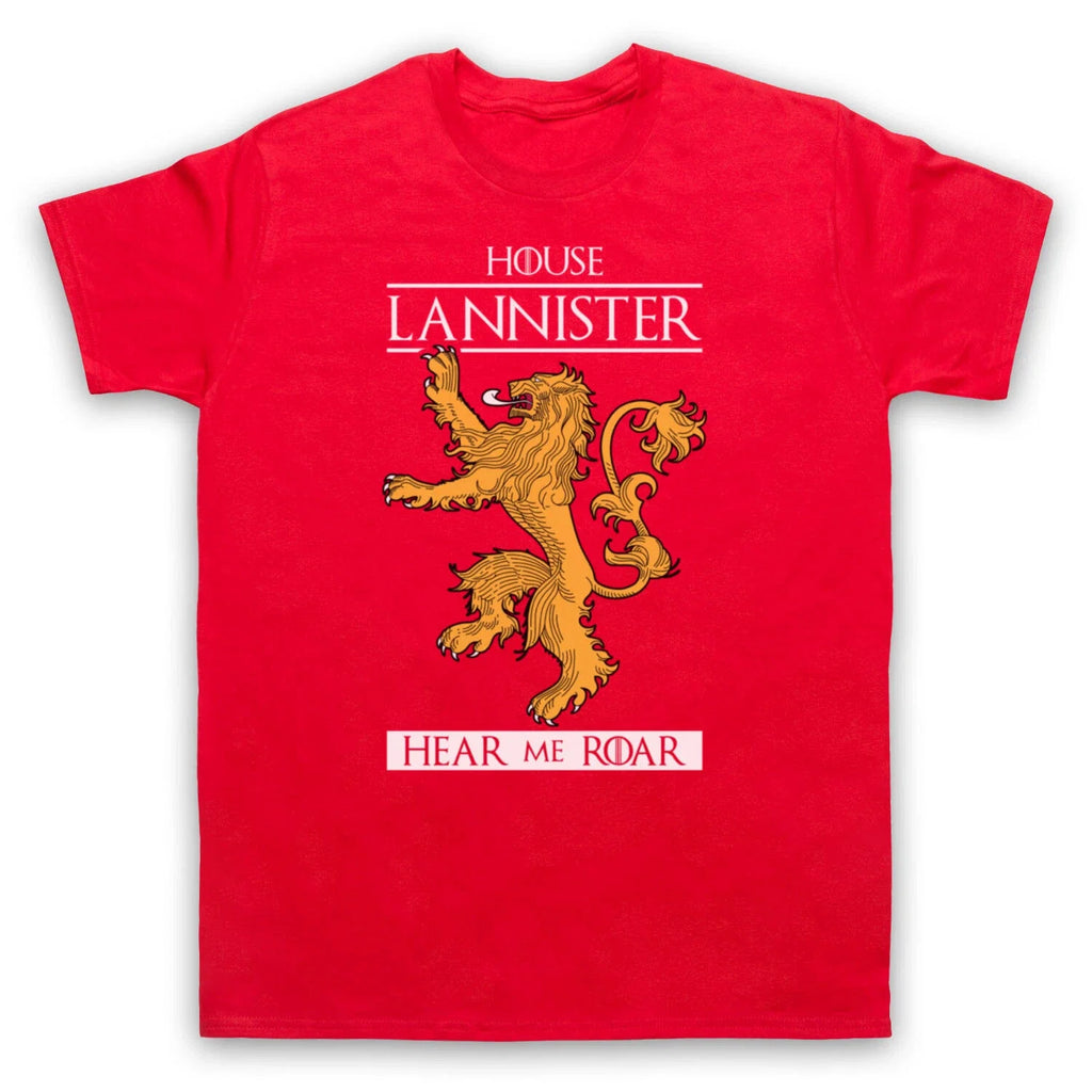 GAME OF THRONES HOUSE LANNISTER HEAR ME ROAR LION TV - Adult & Kids T-Shirts, Sweatshirts & Hoodies apparel design preview 1