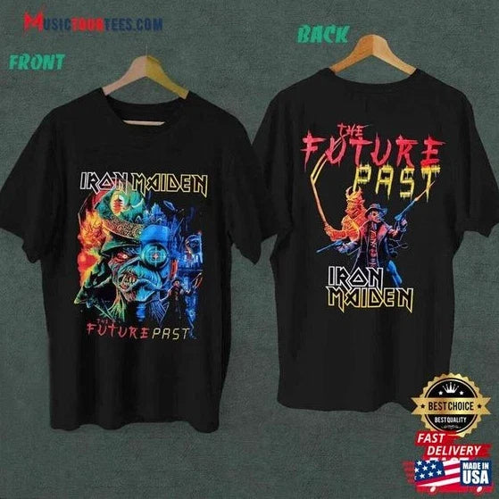 Iron Maiden The Future Past Tour 2023 Classic Double - Adult & Kids T-Shirts, Sweatshirts & Hoodies apparel design preview 1